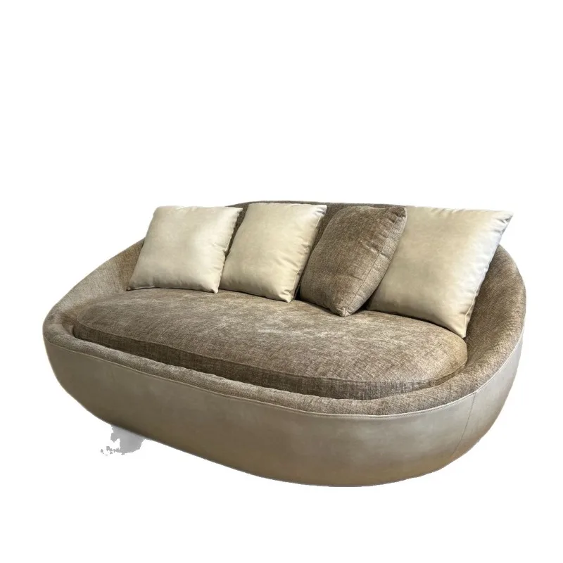 

Nordic simple modern small apartment oval shell lazy sofa living room leisure