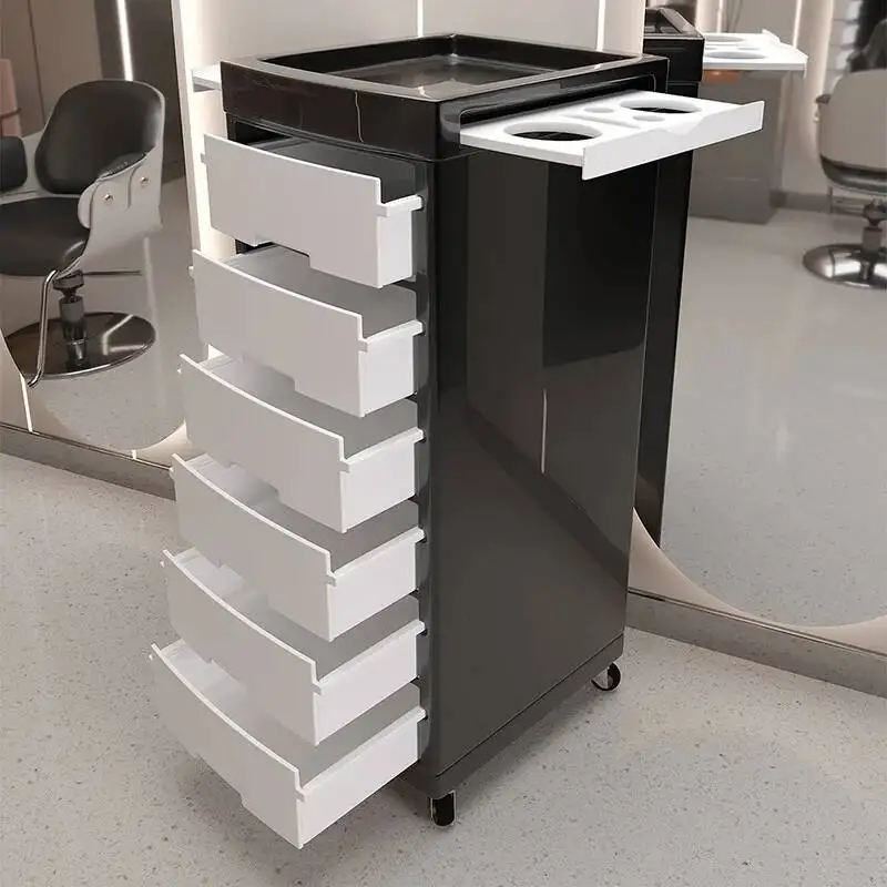 Big Trolly Beauty Cart Cool Premium Glamour Storage Trolley Unique Modern Carrito Organizador Con Ruedas Salon Furniture