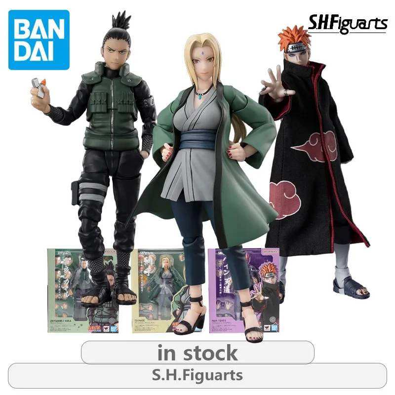 

BANDAI Original S. H. Figuarts Series Movable Toys Payne,Tsu Na Te,Nara Shikamaru Product Model Anime Action Figures Gift