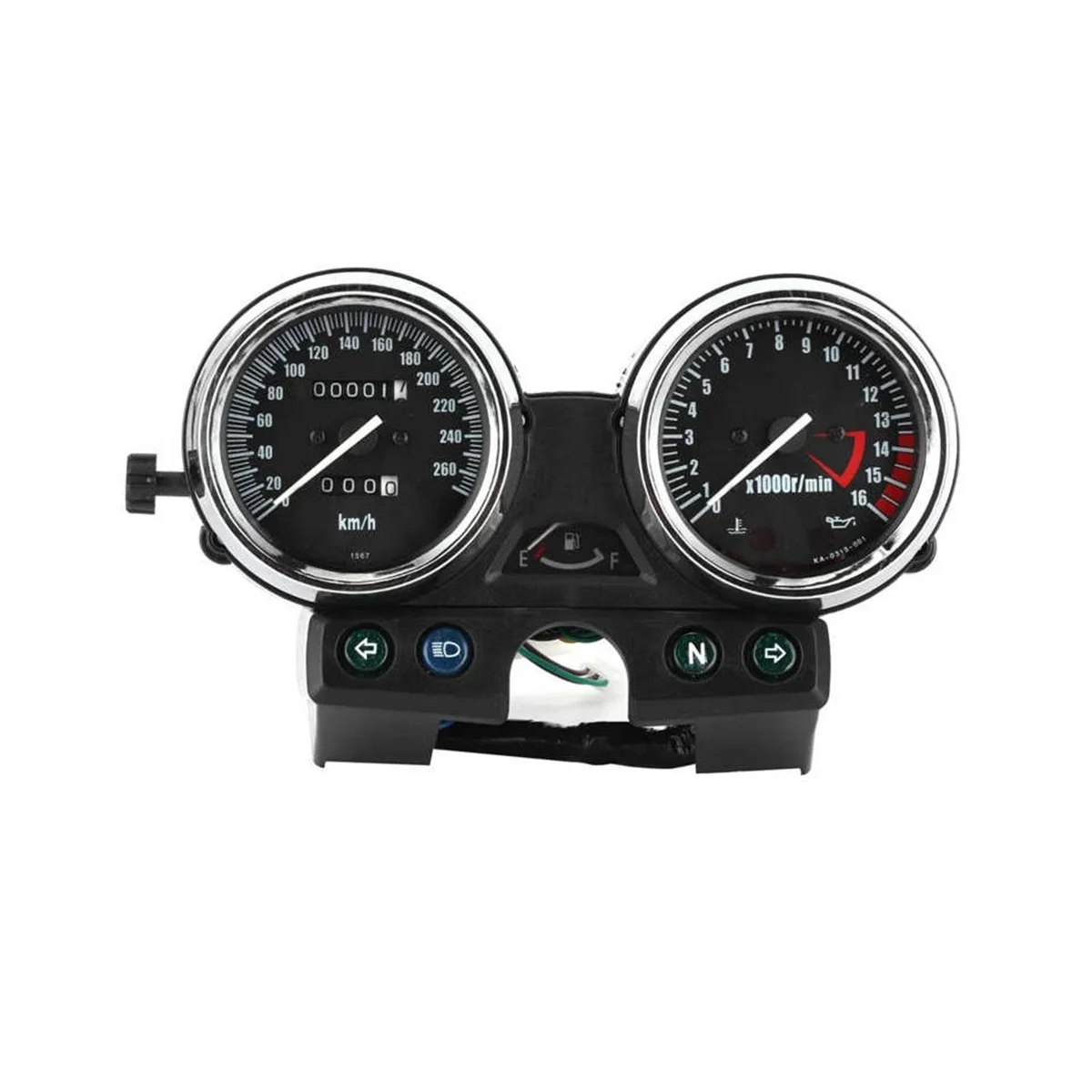 

Instrument Odometer Tachometer Oil Temperature Alarm Meter for KAWASAKI ZRX400 ZRX750 ZRX1100 1994‑1997 260 Turn