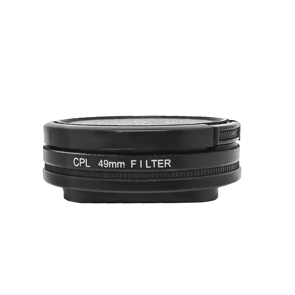 

49mm UV ND8 CPL Filter Ring Adapter Lens Cap Kit 3 in 1 Set for GoPro Hero 9 10 11 12 11 mini Camera