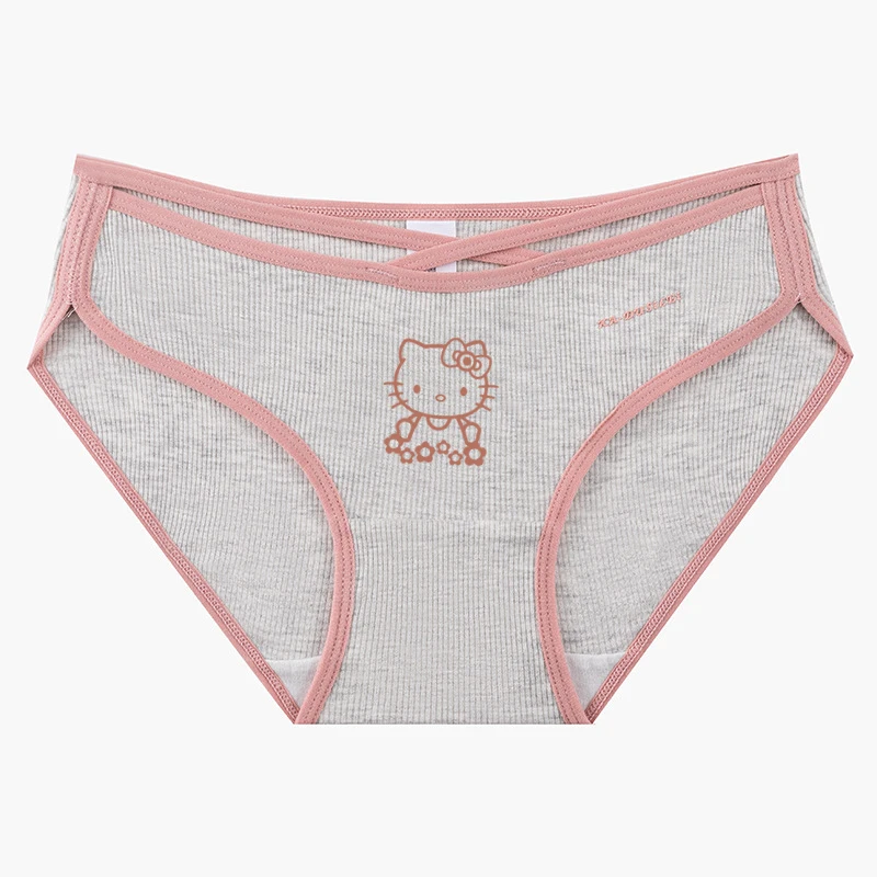 Sanrios Underwear Girl Hellokittys Anime Figure Skin-Friendly Breathable Kawaii Cartoon New Sports Mid-Rise Triangle Shorts