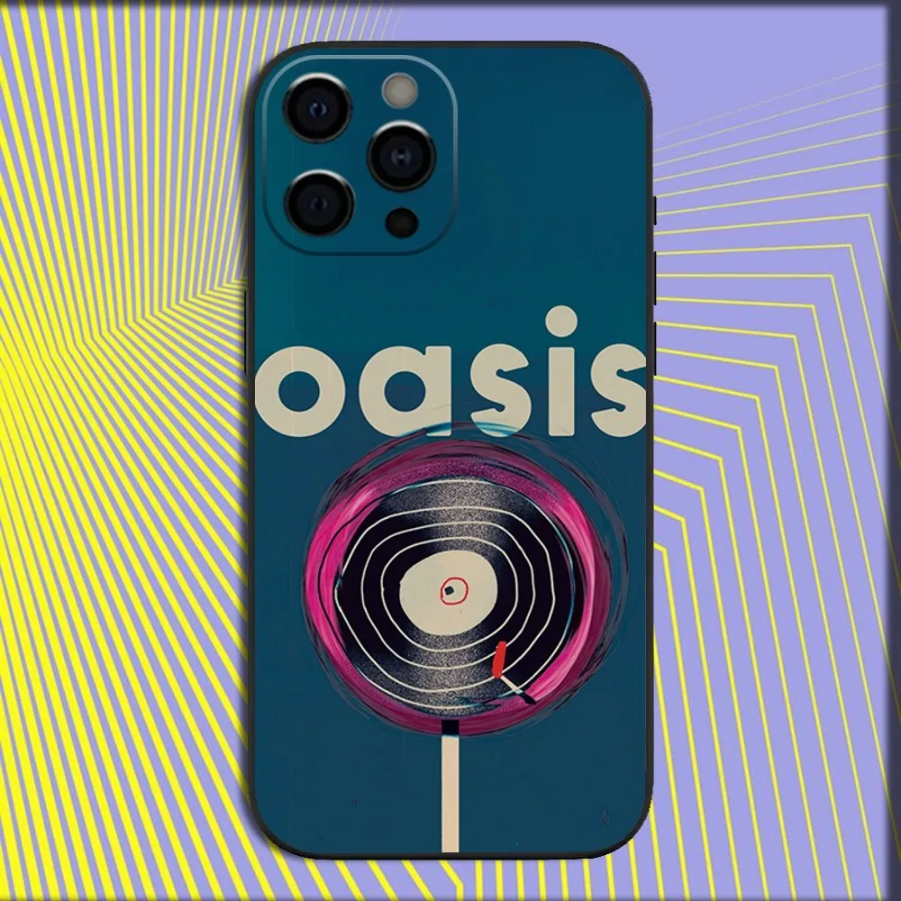 Music O-Oasis-s Band Phone Case For iPhone 16,15,14,13,12,11,Pro,X,XS,Max,XR,Plus,Mini Soft Black Cover