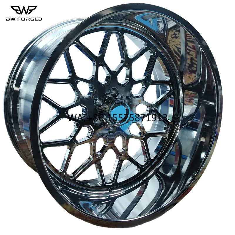 

Premium Aluminum Forged Deep Dish Truck Wheels Polish Chrome Brushed Finish Custom 24x14 Single Heavy Duty Rims for Silverado