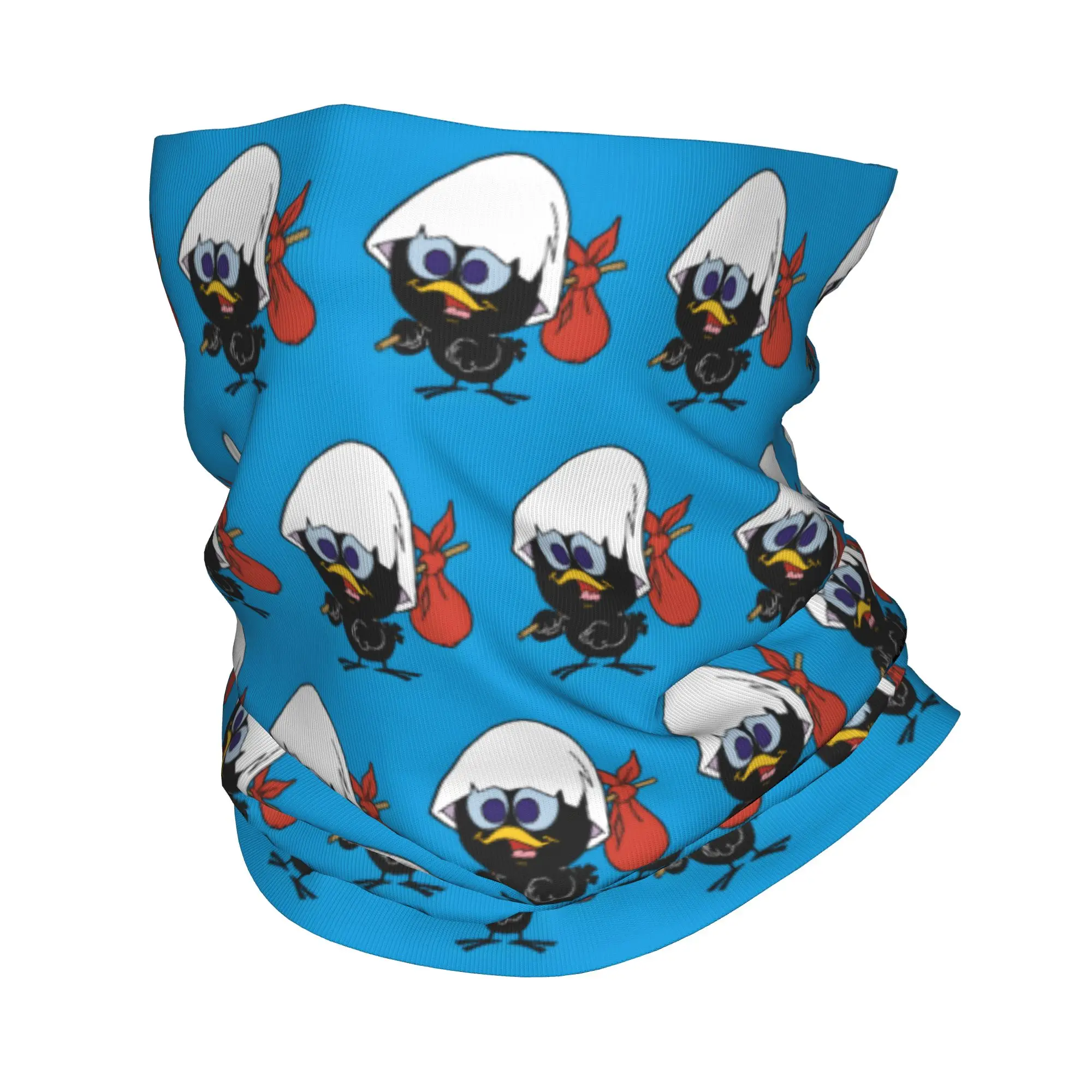 

Custom Calimero Winter Headband Neck Warmer Men Women Ski Cycling Tube Scarf Cute Cartoon Face Bandana Gaiter