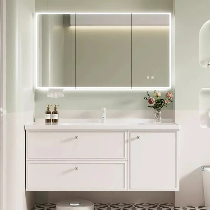 Cabinet Mirror Bathroom Sinks Storage Plastic Wardrobe Multipurpose Closed Toilet Shelf Washbasin Armoire Wall Pharmacy China