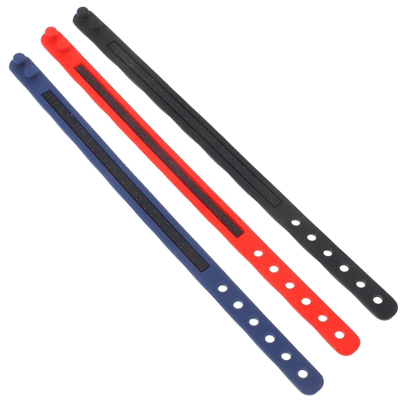 

3pcs Anti-static Silicone Wristbands Fitness Exercise Sports Bracelets Daily Use Premium Quality Soft Comfortable Matching