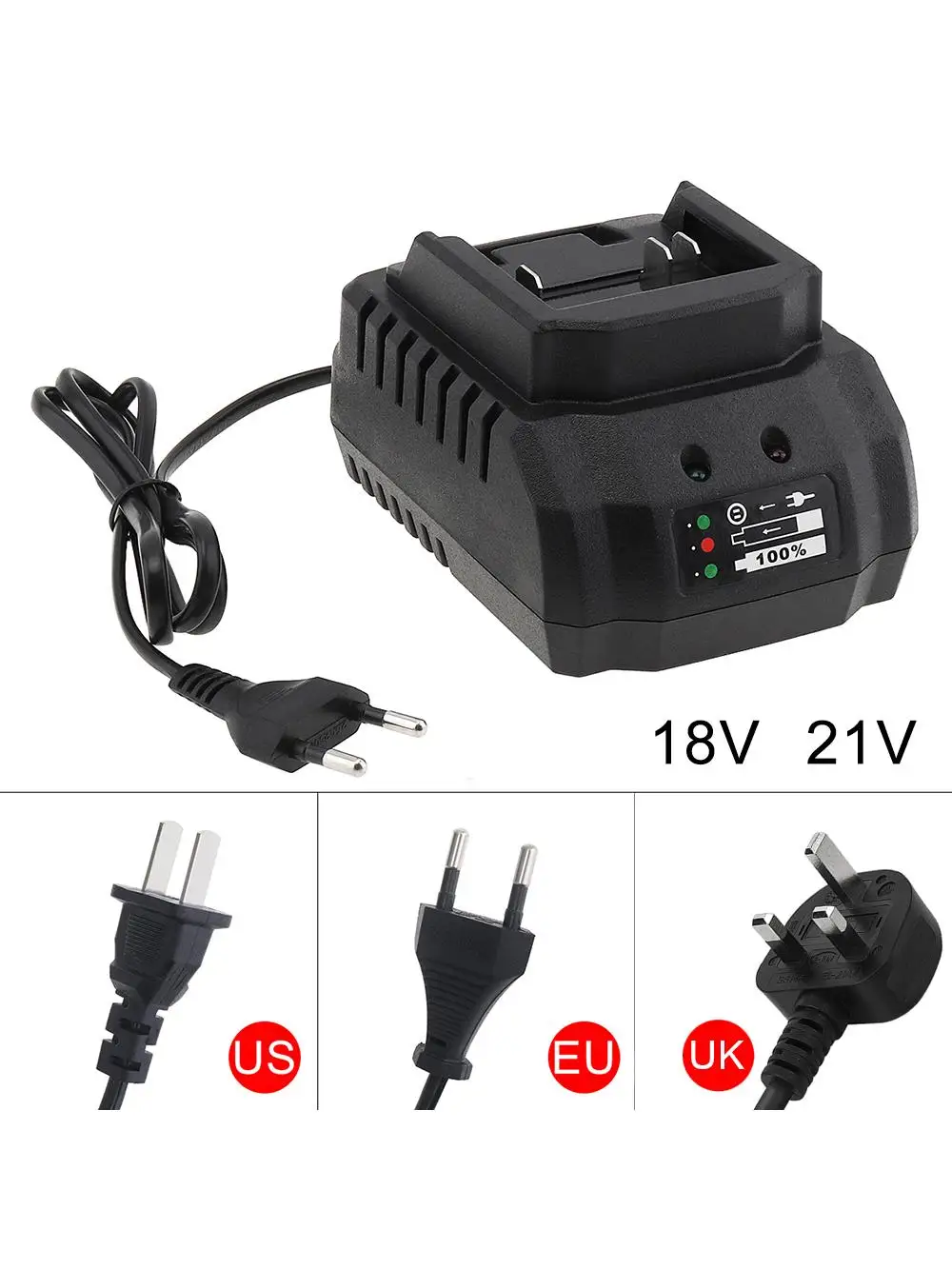 Batterijlader Voor Makita 18V 21V DC18RC BL1830 BL1815 Hong Song BoDa FoGo Lomvum ZhiPu JiangMi Jinlujiao LMlava - afbeelding 2