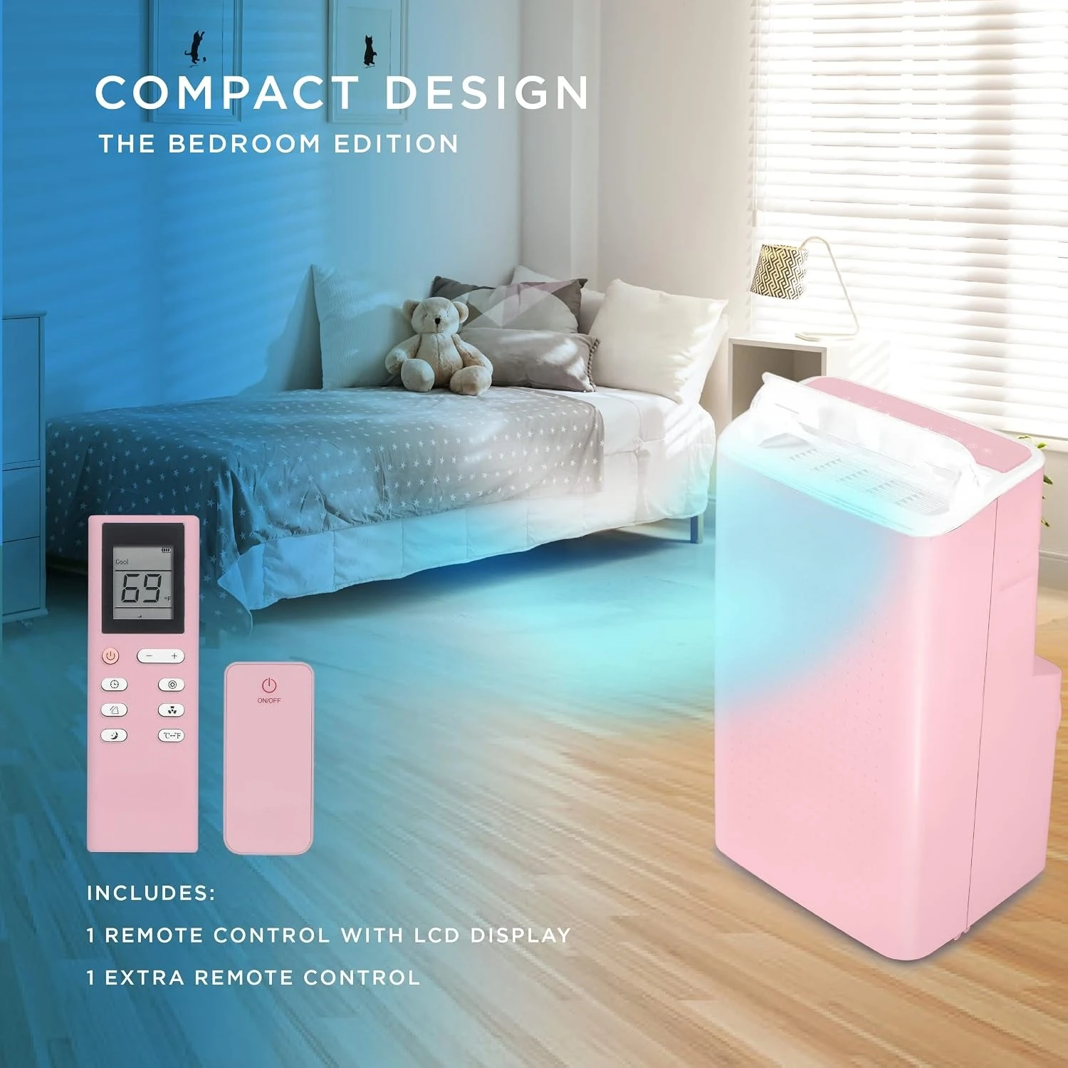 9000 BTU Portable AC, Dehumidifier & Fan, WiFi Control for 400 Sq.Ft, Custom