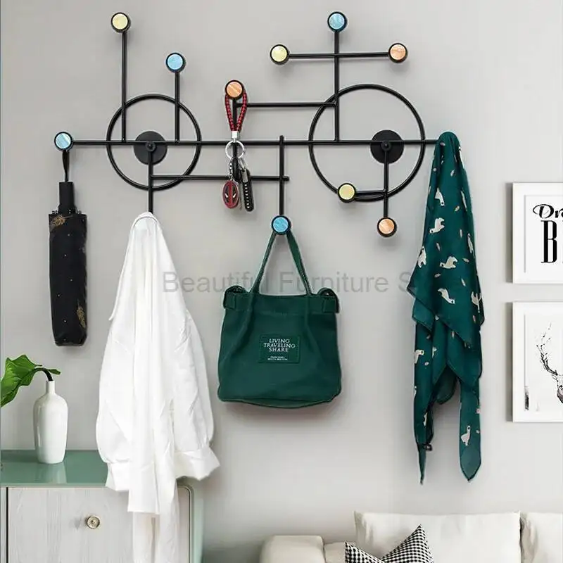 Rack Clothes Modern Wall Moun Entrance Bedroom Aesthetic Detachable Clothes Rack Minimalist Place Saving Perchero Hall Furniture