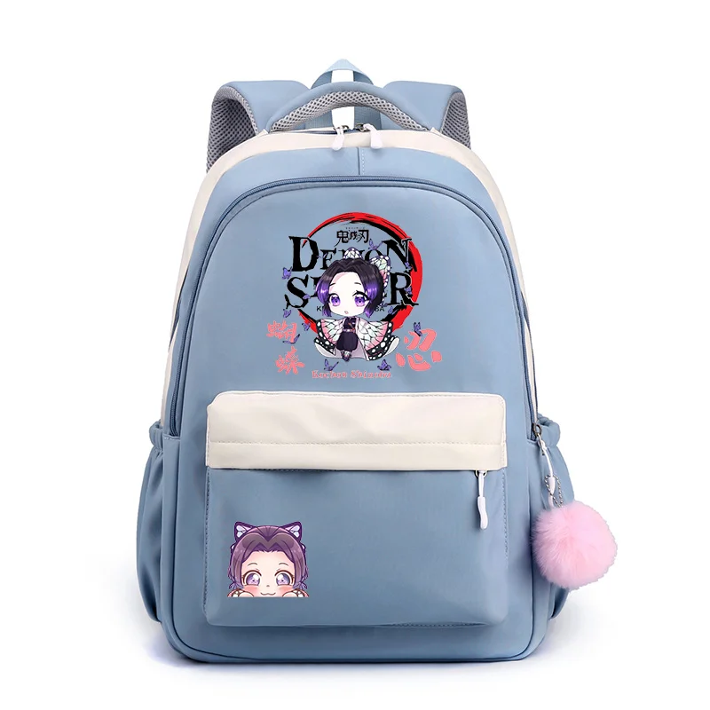 Ransel Remaja Anime Kochou Shinobu, ransel pola Anime Kochou Shinobu, ransel lucu