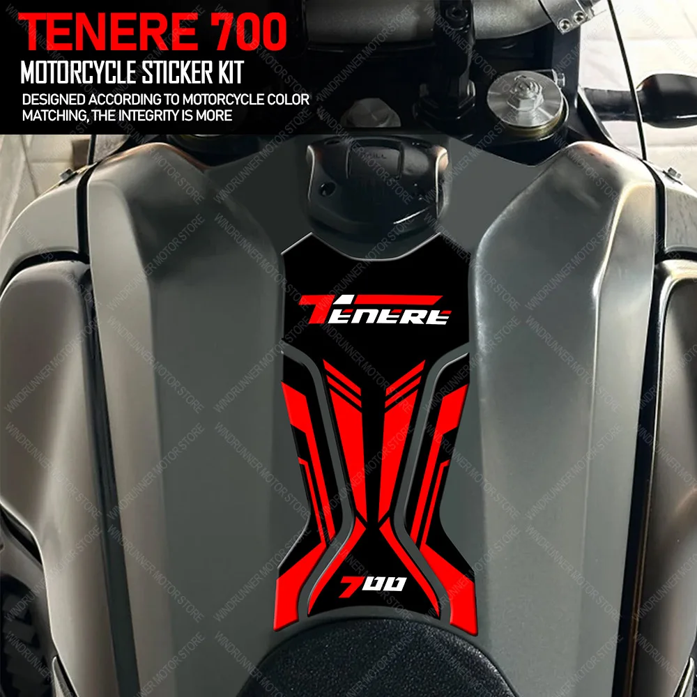 

For Tenere 700 tenere700 Motorcycle Accessories Waterproof Protective Tank Pad Stickers Kit 3D Epoxy Resin Protective Sticker