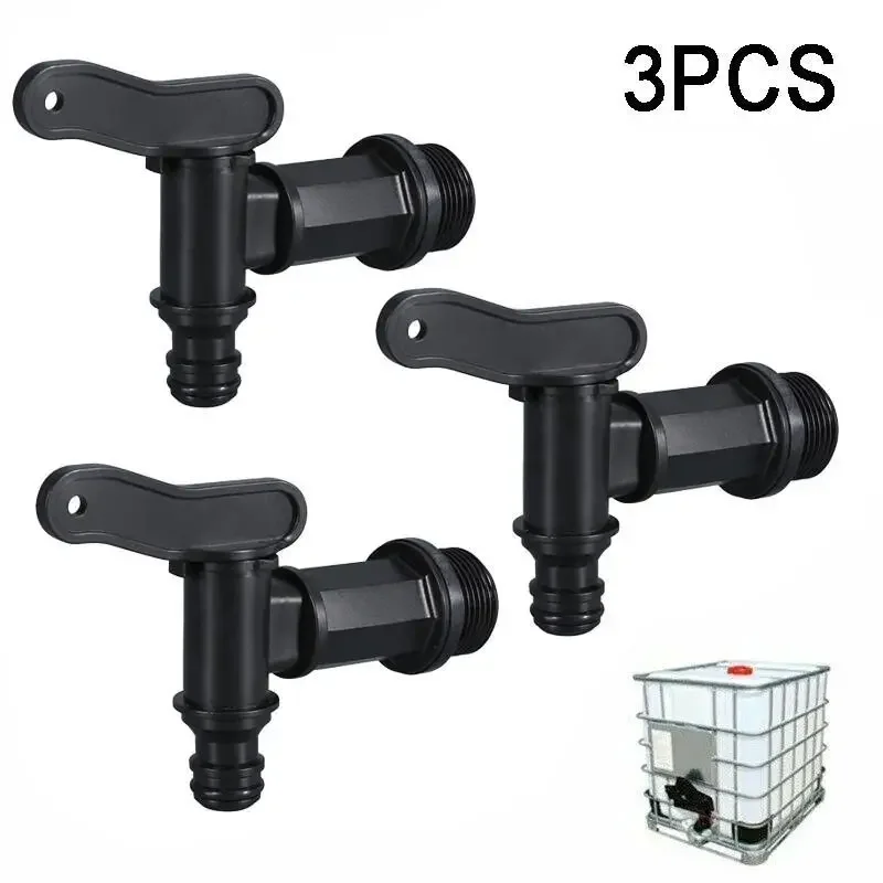 

3/4 IBC Barrels Water Butt Tap Self Made Plastic Faucet For Beer Rain Brew Water Tank Faucet Water Garden Hose Connection