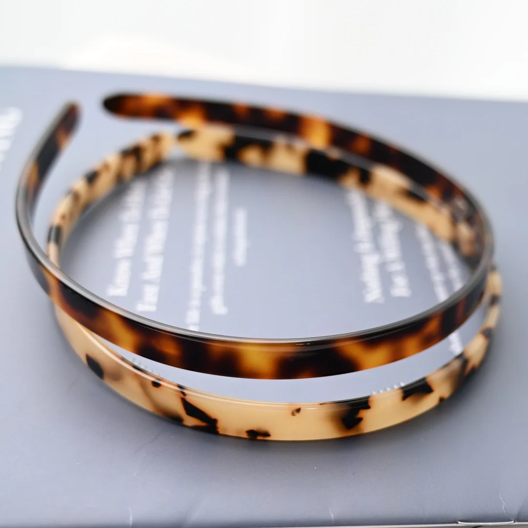 

French Fashion Thin Hairbands Headwear Elegant Girls Women Hair Accessories Acetate Headband Hair Bands Hair Hoops