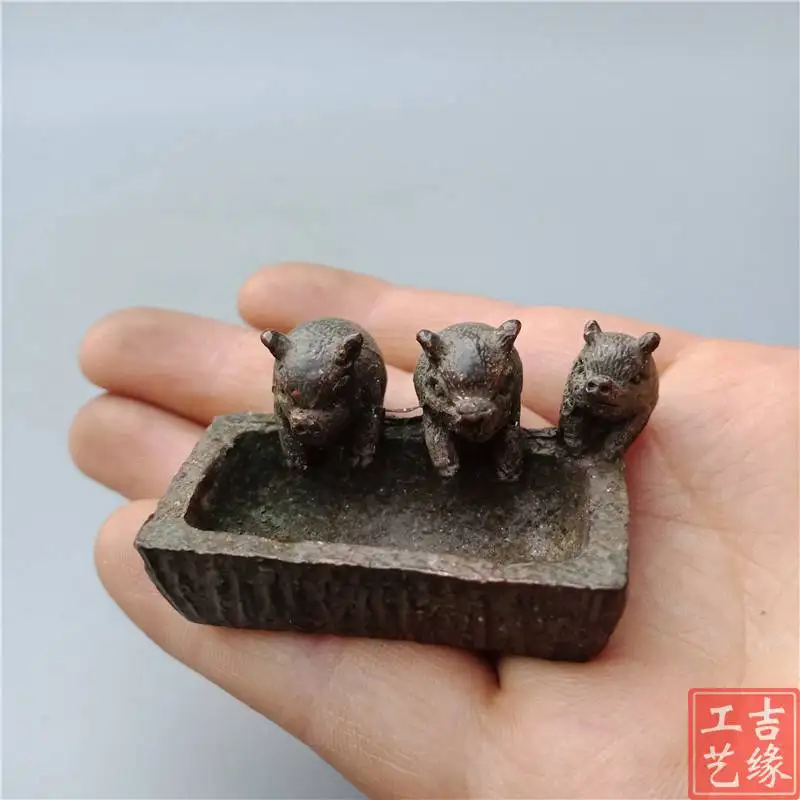 

Three Little Pigs Tea Ornaments Crafts Decoration Cute Mini Pig Home Desktop Decorative Pig