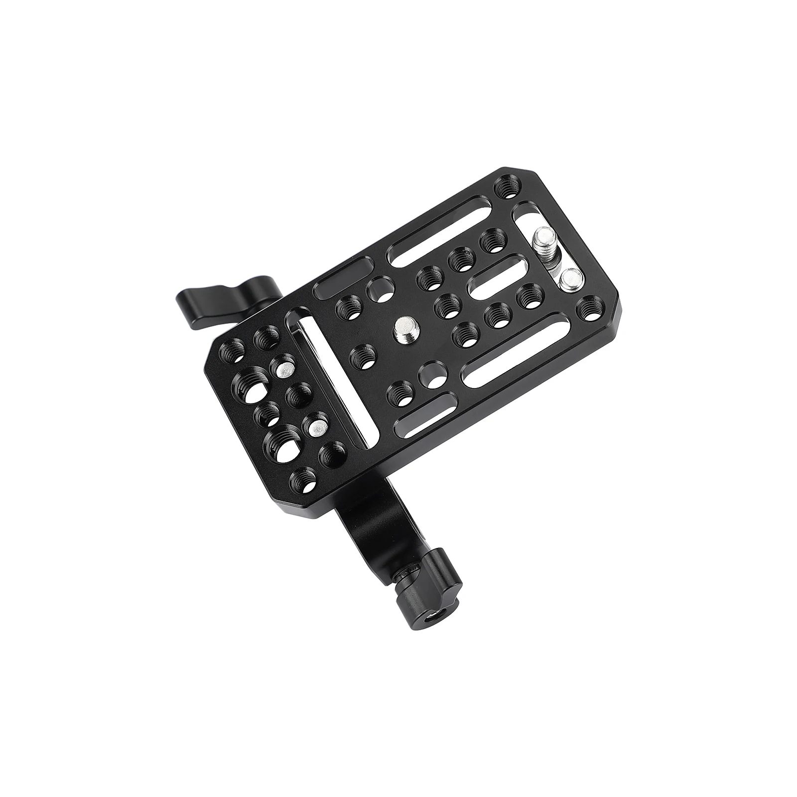 Kayulin Universal Camera Baseplate Integrated With 15mm Dual Rod Clamp For Shoulder Support Rig Tripod or Cage