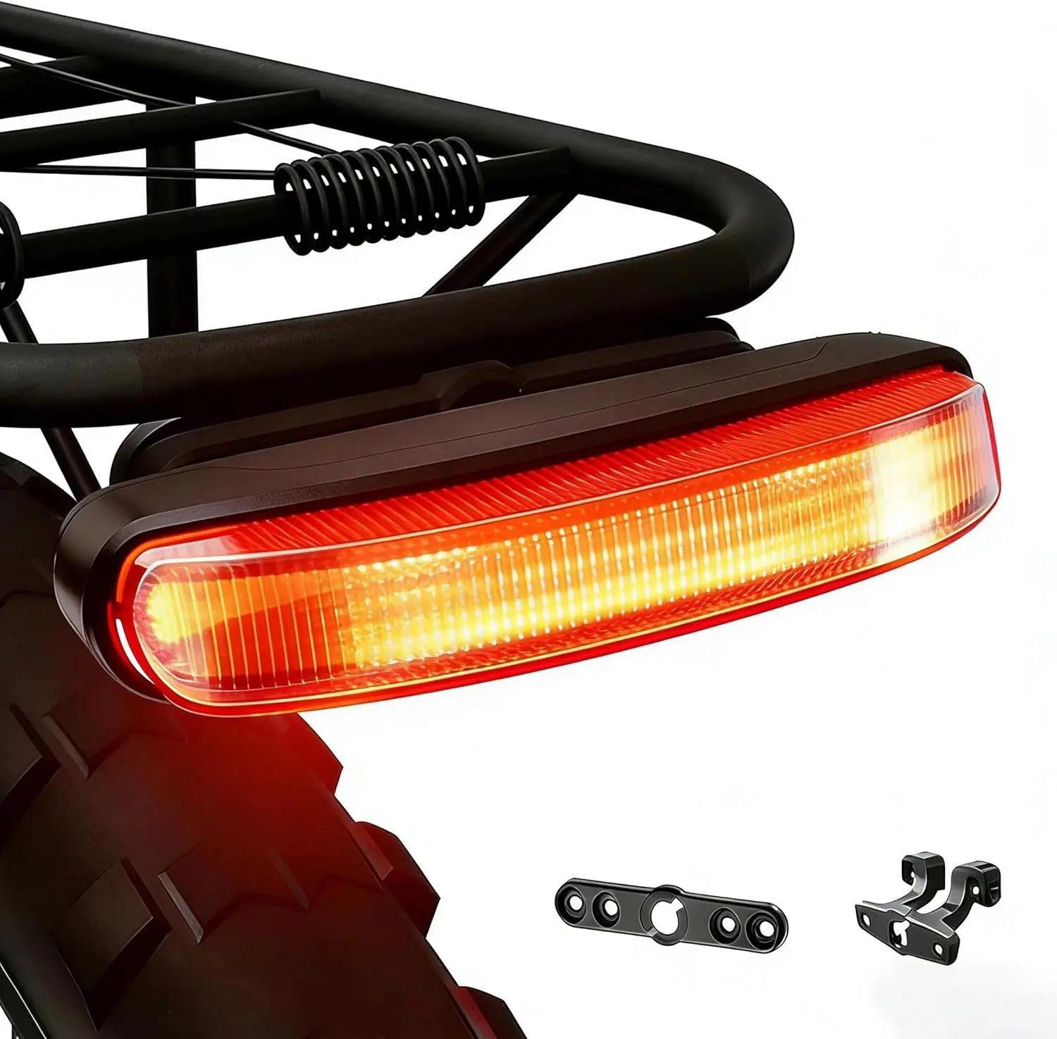 

Rechargeable Bike Tail Light, IPX6 Waterproof, 260° Visible, 5 Modes for Night Riding