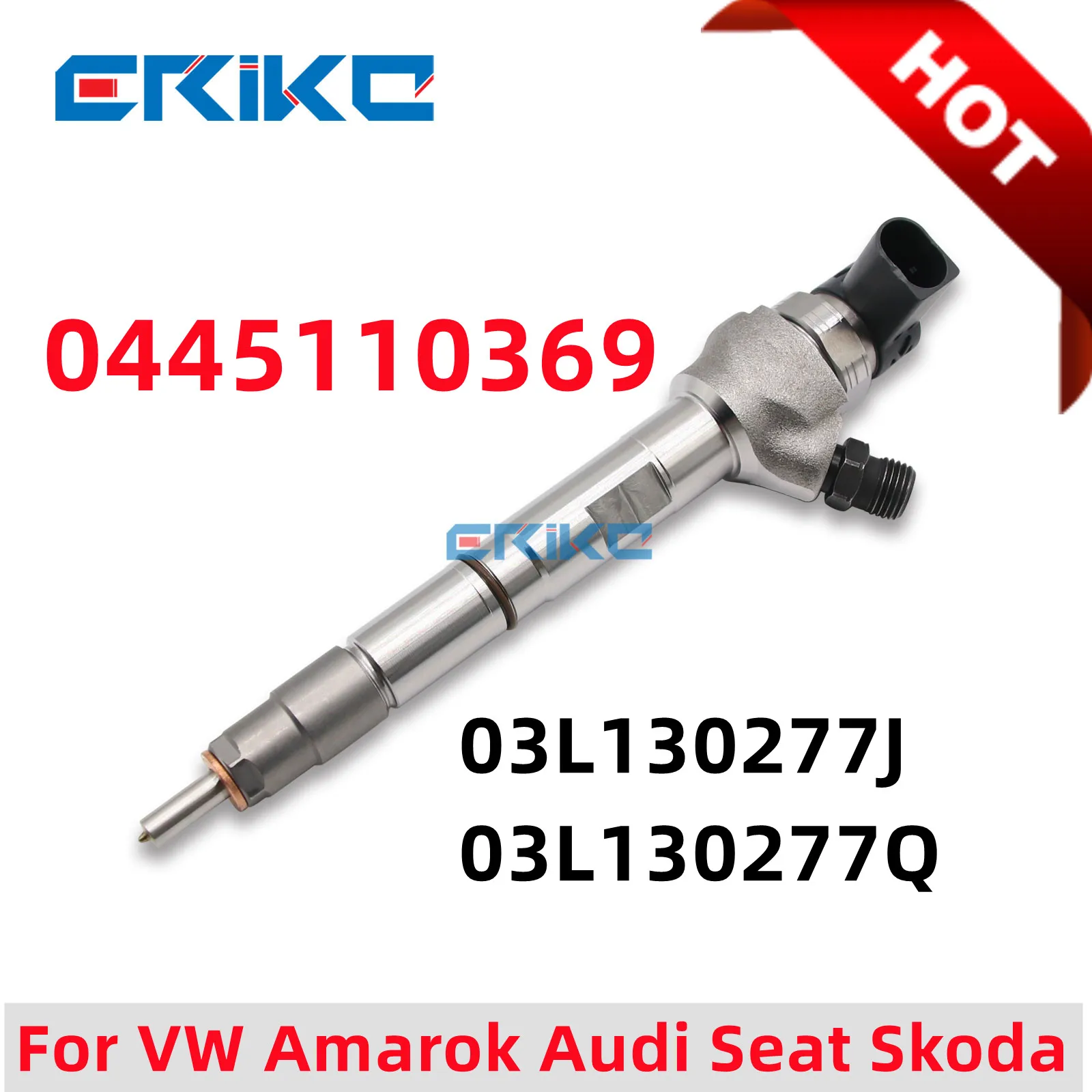 0445110369 03L130277J 03L130277Q For VW Amarok Audi Seat Skoda 2.0 Tdi Diesel Fuel Injector Nozzle New