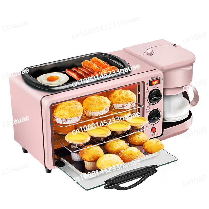 

Toaster, Fryer, Electric Breakfast Machine, Multifunctional Oven, Mini Bread Sandwich with Timer, Electric Kettle