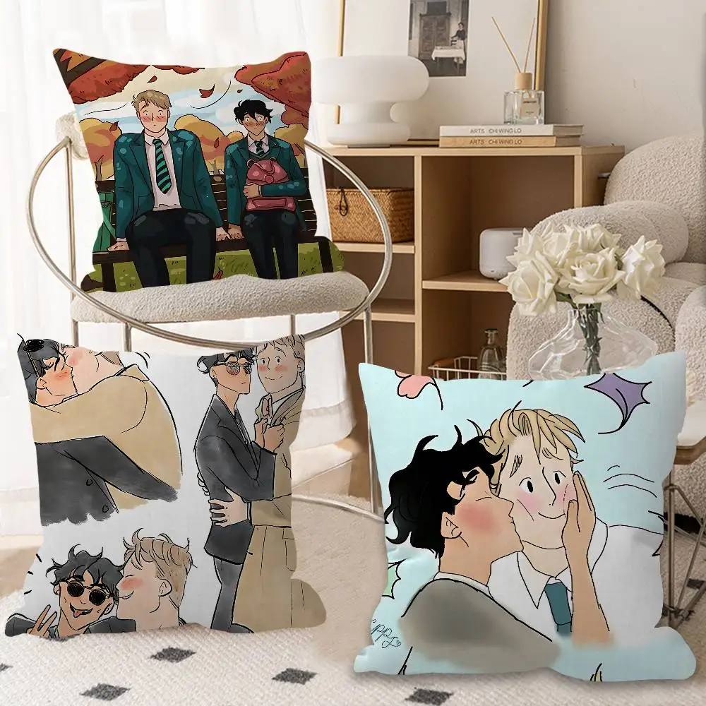 Love H-HeartstopperS Cute Cushion Cover Pillow Cover Decor Pillowcase Printed Cushion Case For Couch