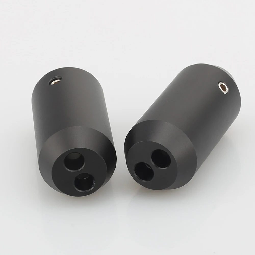 4PCS Aluminum Y Splitter Pant Boot, 12mm to 2*5mm Audio Cable Protector for RCA Speaker Wire