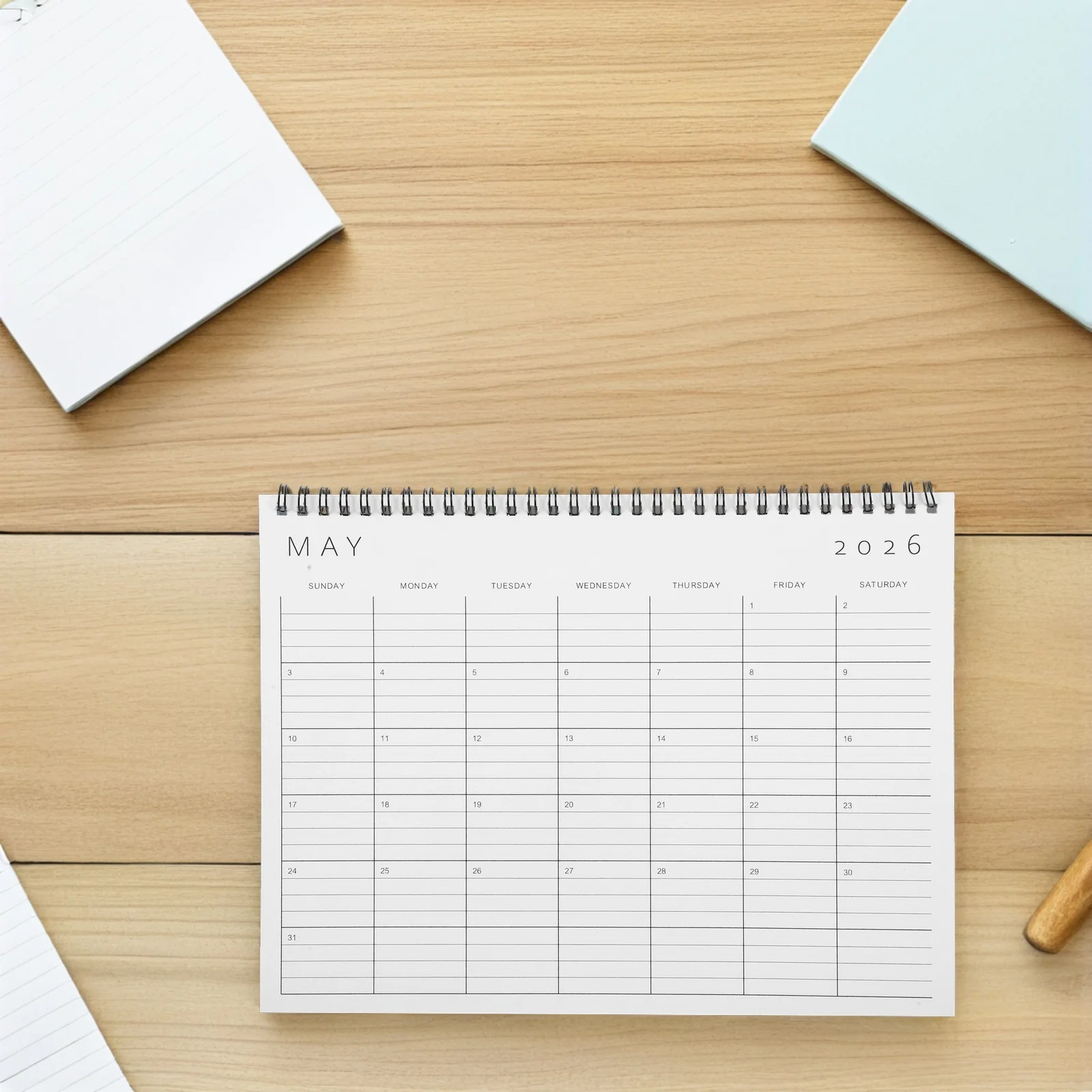 الحد الأدنى 2026 تقويم الحائط مخطط معلق شهري دوامة ملزمة تخطيط عمودي مساحة كتابة كبيرة مكتب المنزل طالب #1