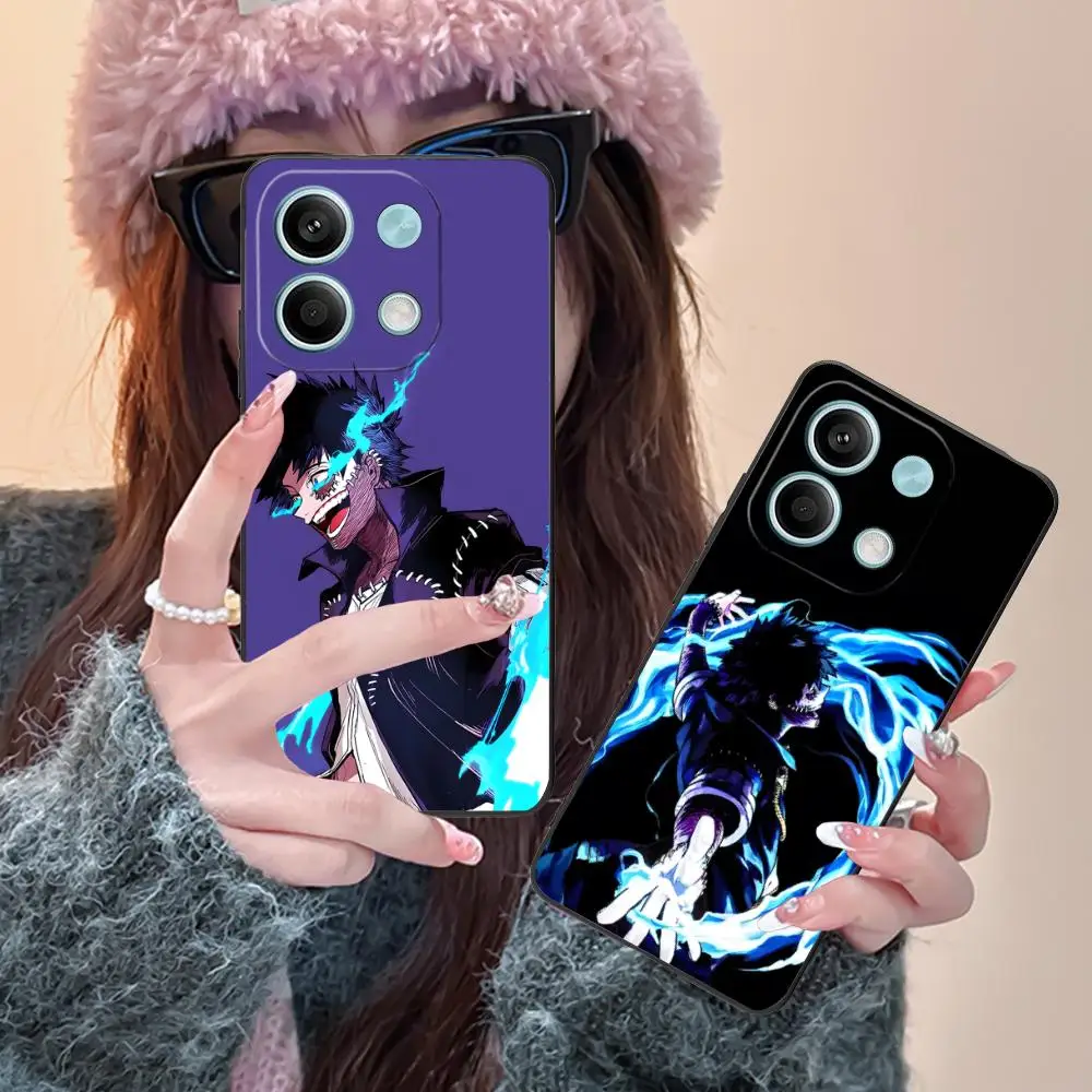حافظة هاتف My Hero Academia Dabi لهاتف Xiaomi Redmi Note 14 13 12 11 A5 3 2 1 Pro Plus 4G 5G هاتف ذكي واقي بطباعة ملونة #3