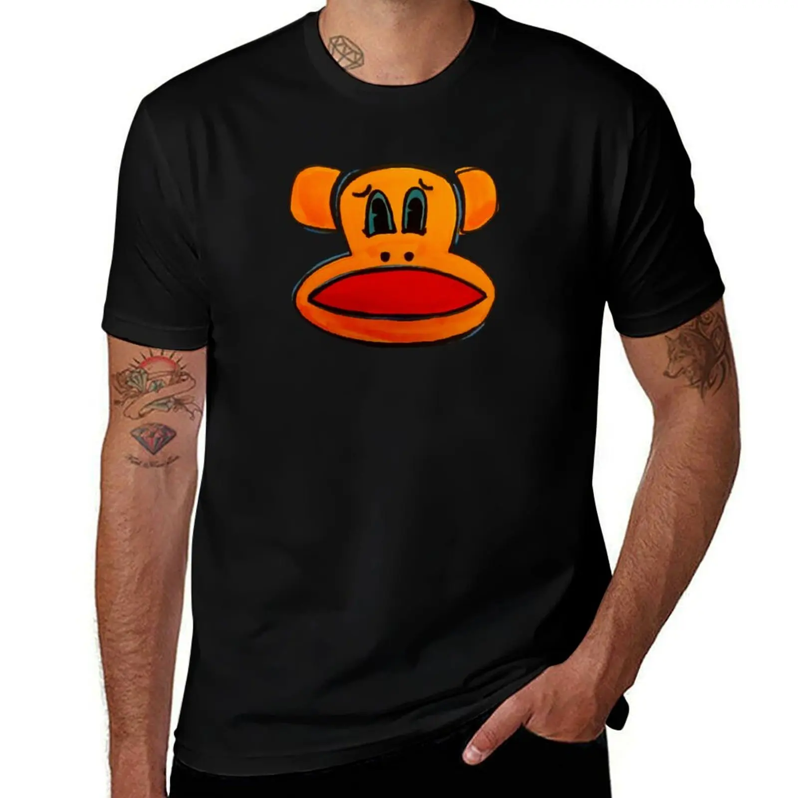 Paul frank inspired 90s monkey fashion T-Shirt Plus Size Summer Casual T-Shirt