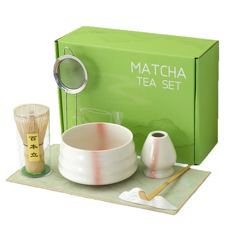 

Chawan Matcha Bowl Beat Song Dynasty Tea Ordering Tools Ceramic Whisk Stand Japanese Bamboo Brush Set