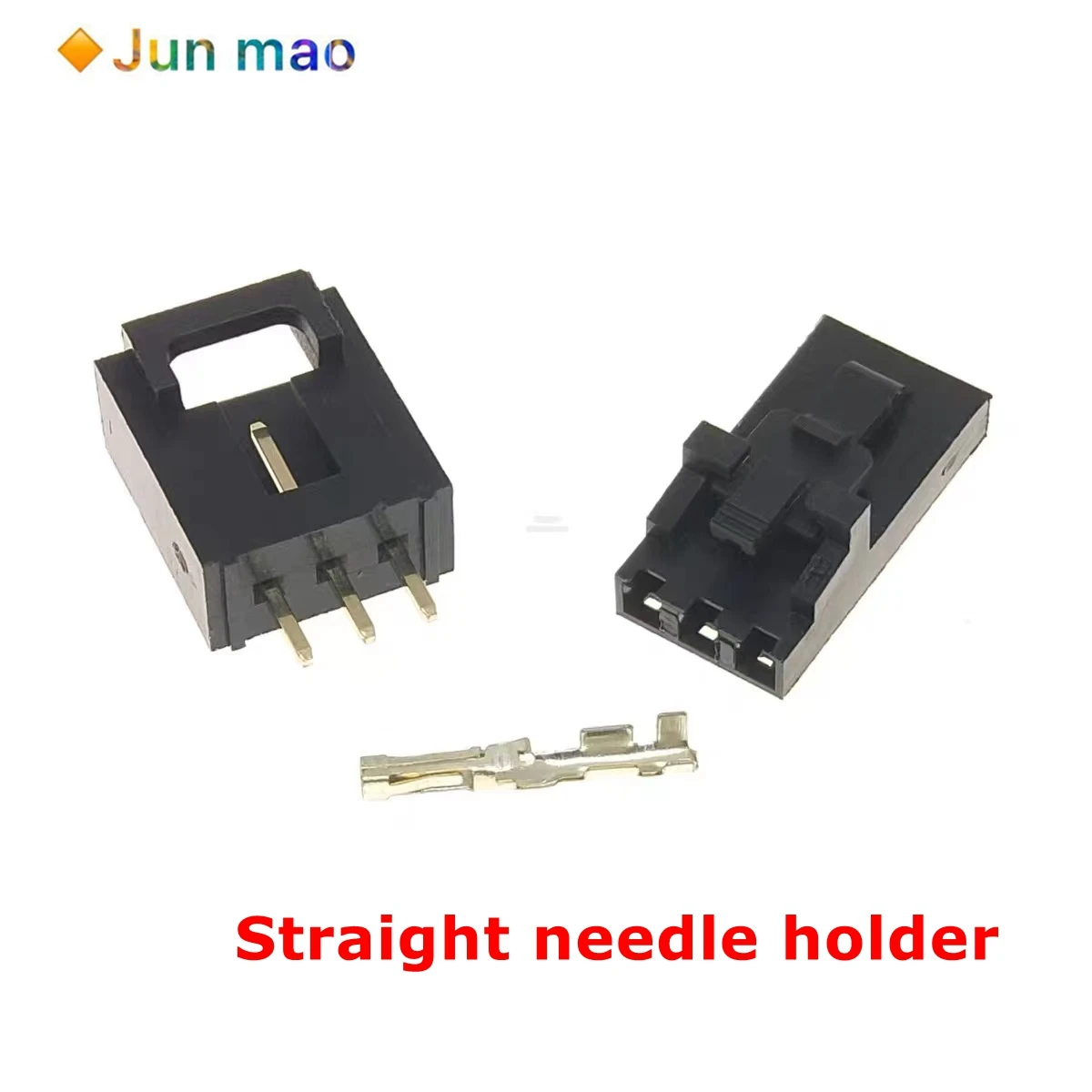 5sets DuPont shell with lock buckle MX2.54mm curved foot/straight needle seat rubber shell TJC8 2-12P connector