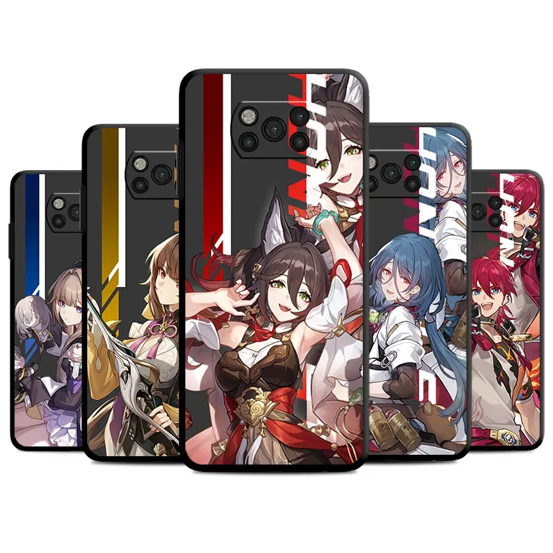 phone Cases for Mi Poco X3 NFC M5 X4 GT case 14 12T 11 9C F5 C40 10T Pro x3 funda Antiscratch cover Honkai Star Rail Luka Arlan