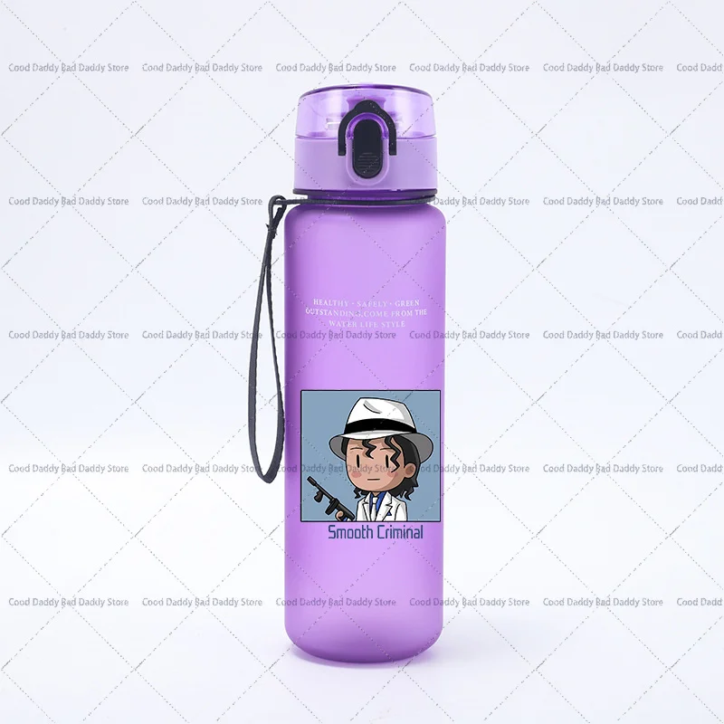 Cartoon Figure Michael Jackson Print Waterbottle The King of Pop MJ Water Cups 80S Superstars Cups Portable Sport Gym Fans Gift view 5