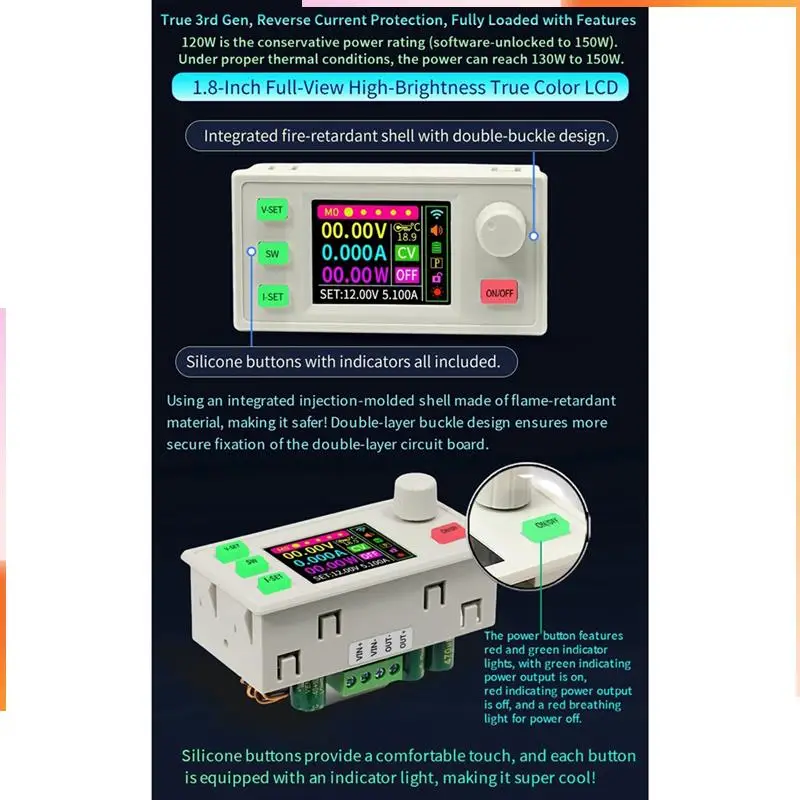 A92Z SK150S Adjustable DC Regulated Power Supply+WIFI Module Constant Voltage Constant Current 8A 150W Step-Down Module