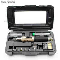 1300℃ Soldering Iron Tip Automatic Ignition 10 In 1 Cordless Gas Soldering Iron Cordless Torch Kit Ignition Butane Tool