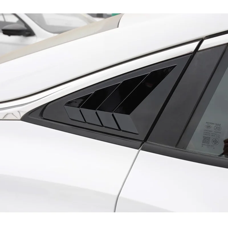 Quarter Side Window Louver for Morris Garages 5 Scoop Cover Vent Carbon Surface Spoiler 2021 To 2023 Decorative Accessories