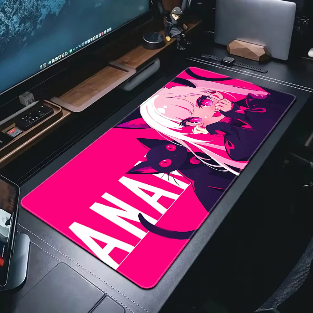 Pink Anime Girls Mouse Pad Gamer Mousepads Big Gaming Mousepad Kawaii XXL Computer Mouse Mat Cute Large Keyboard Mat Desk Pad