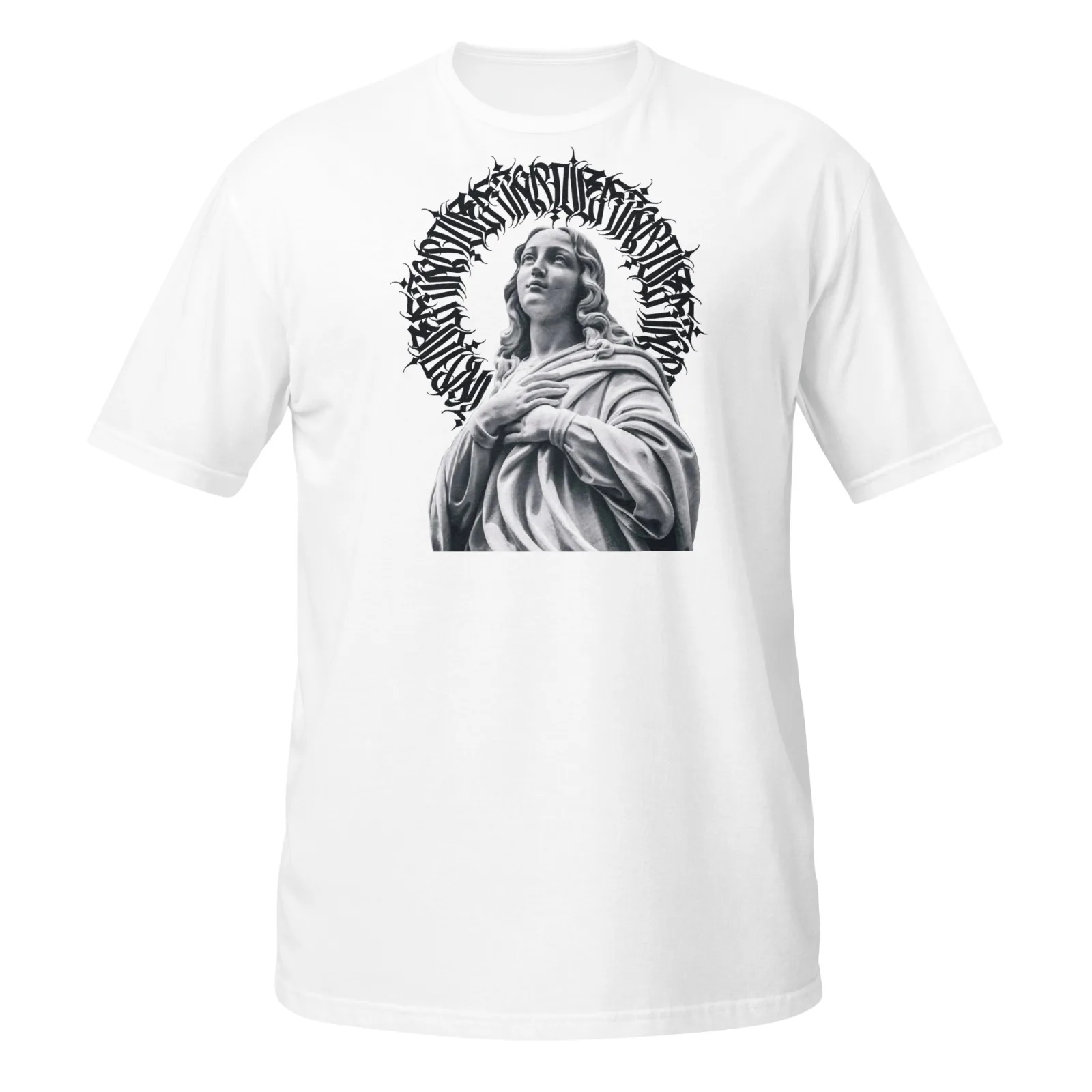 Mother Mary Mourns Calligraphy Art Original Classic T Shirt