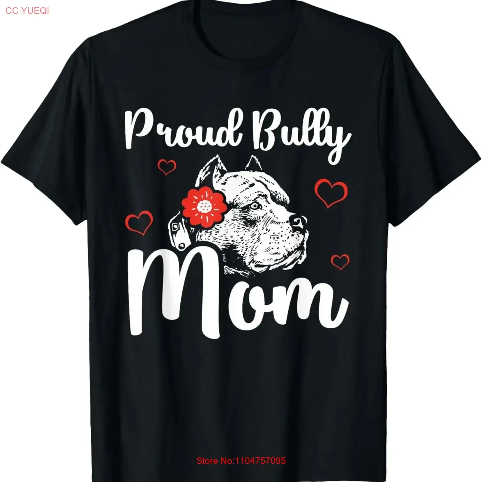 Camiseta divertida para mamá de perro Pitbull americano, estilo vintage, lavada, elástica, elegante, versátil, unisex, ropa de calle