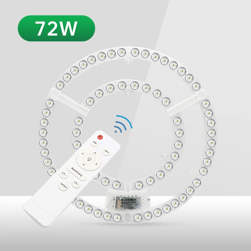 Ceiling Light Led Panel AC220V Replacement Led Module Dimmable 72W Round Light Panel Board Module Lamp For Ceiling Fan Lights