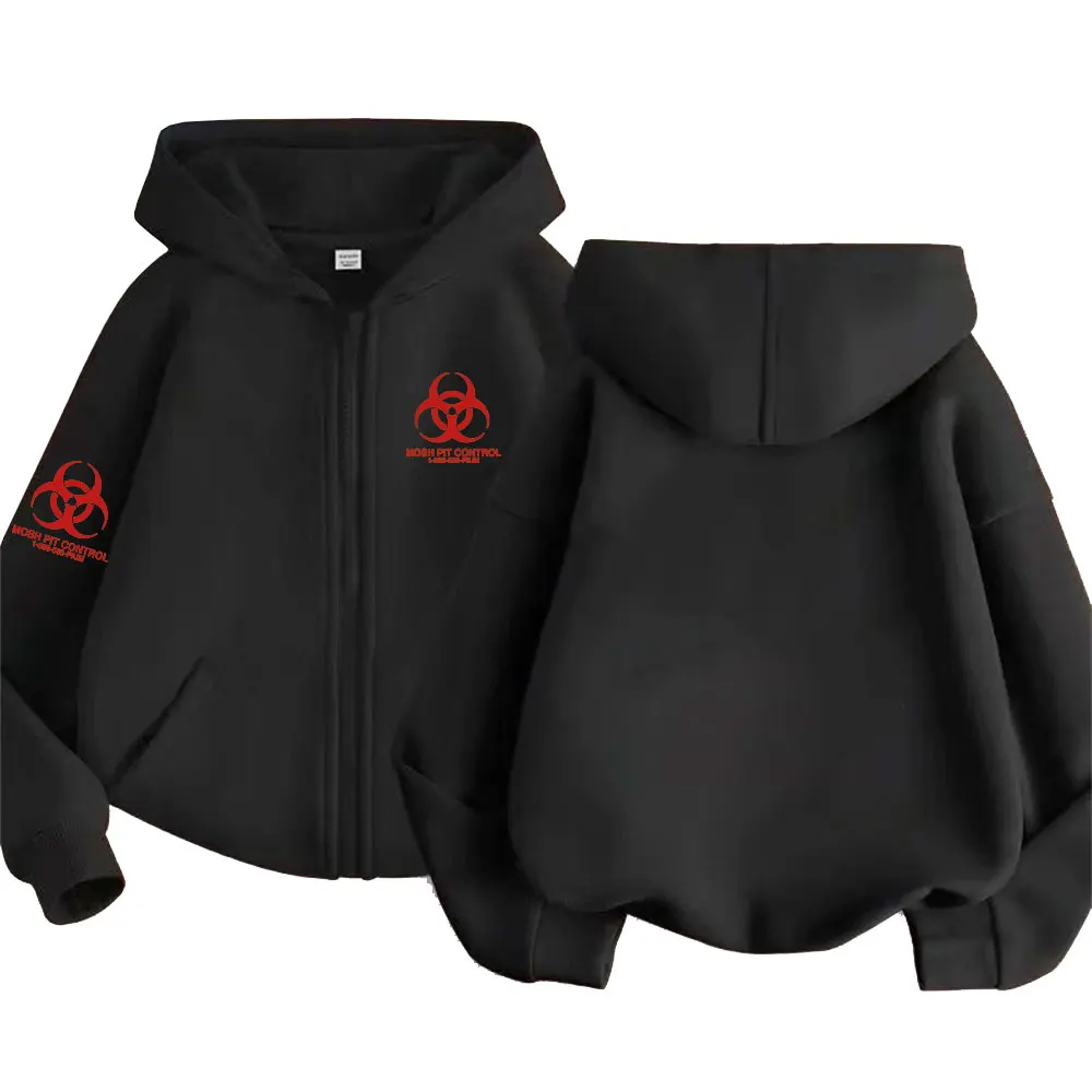 

Homixide Gang Mosh Pit Control Logo Zipper Hoodie Playboi Carti Opium Merch Zip Up Jacket HXG Streetwear Men Hip Hop Sweatshirt
