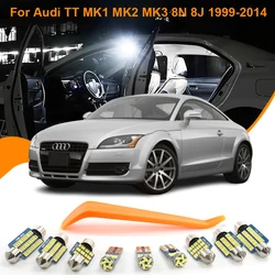 Car LED Interior Lights Canbus For Audi TT TTS MK1 MK2 MK3 8N 8J 1999-2014 Vehicle Accessories LED Dome Reading Trunk Lamps