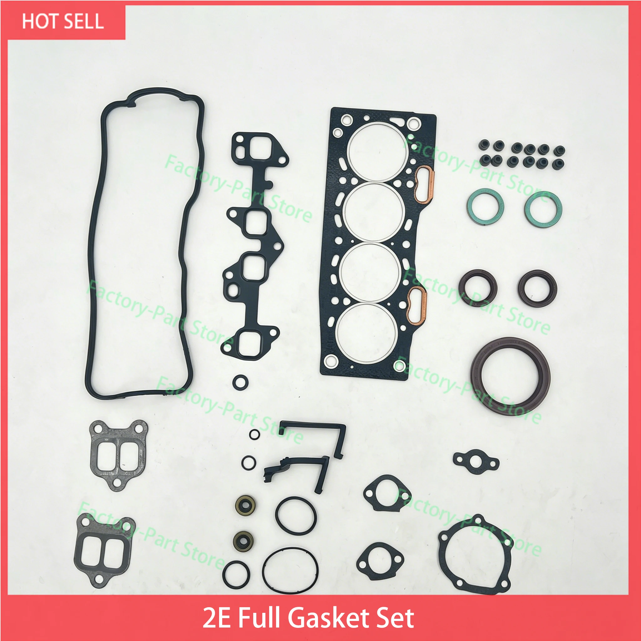 

2E Full Gasket Kit Set For Toyota Corolla 2E With Cylinder Head Gasket Engine 04111-11026 Overhaul Rebuild Kit