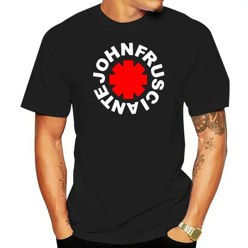 John Frusciante Guitarist Black T-Shirt Men's Size S to 3XL Customizable Hand-Painted Design Custom Clothing Service