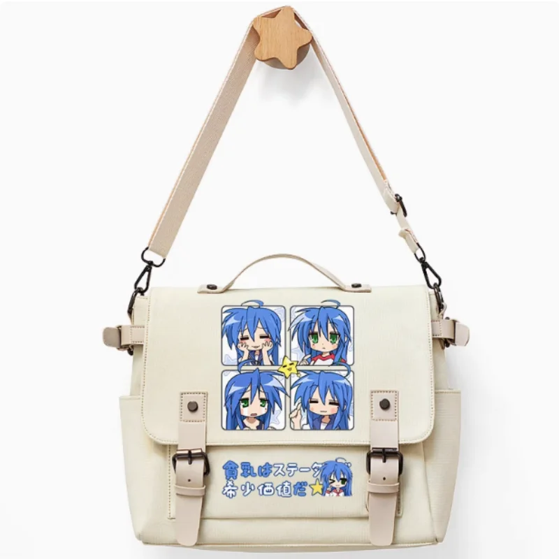 Anime Izumi Konata Lucky ☆ Star Casual Oxford Messenger Bag Schultasche Umhängetasche Student Teenager Geschenk B1853