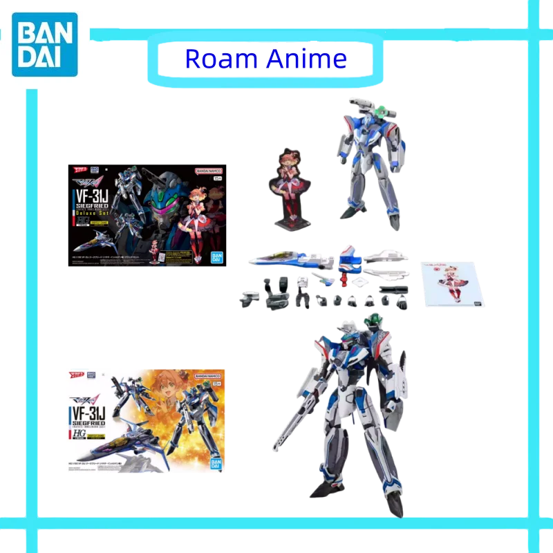 الأصلي بانداي أنيمي نموذج HG VF-31J SIEGFRIED هايات IMMELMANN استخدام عمل أرقام تحصيل اللعب هدية للأطفال بقعة السلع