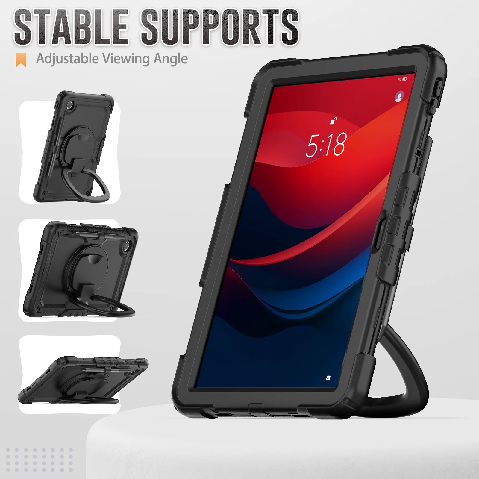 Imagem -03 - Proteção Resistente Durável para Lenovo Tab Handle Kickstand Strap Lápis Titular 11 Modelo Tb330fu M11 2024 Case