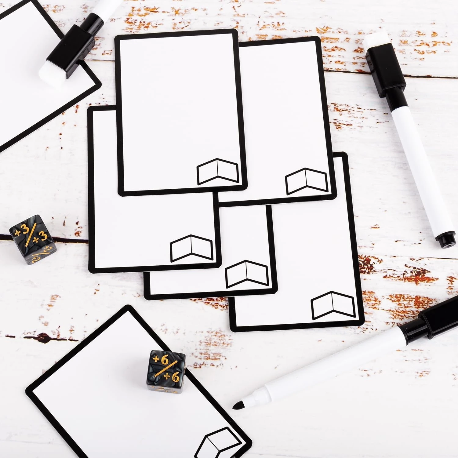 50 قطعة من رموز MTG قابلة لإعادة الاستخدام للمسح الجاف مع بطاقات الوكيل MTG على الوجهين لملحقات ألعاب البطاقات الفارغة MTG، DND ذاتية الصنع