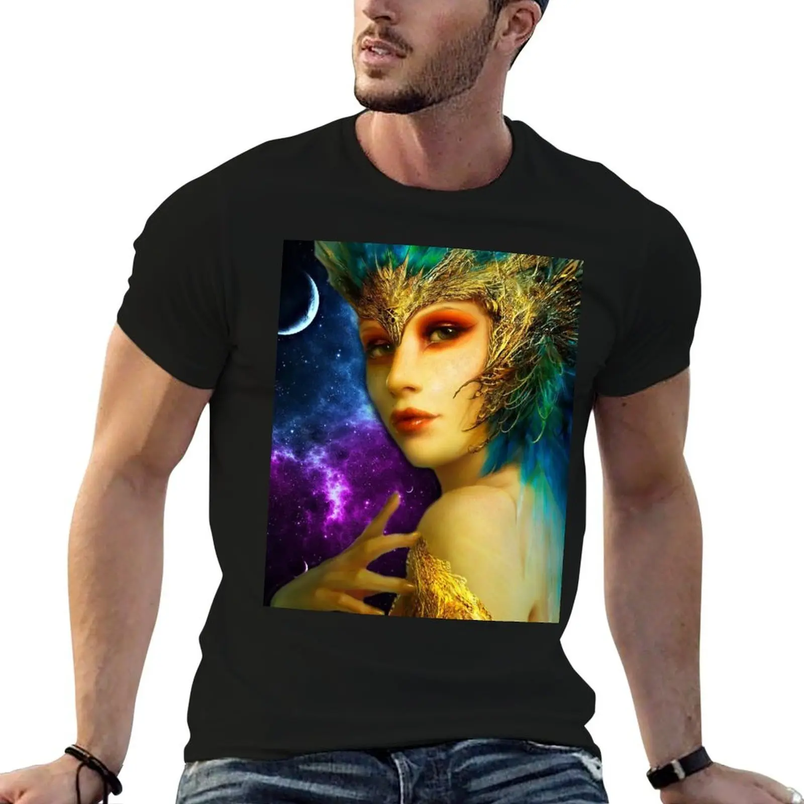 PLANET FAIRY T-Shirt cotton t shirt man t shirts cotton 100% t shirts for man graphic funny T-shirt