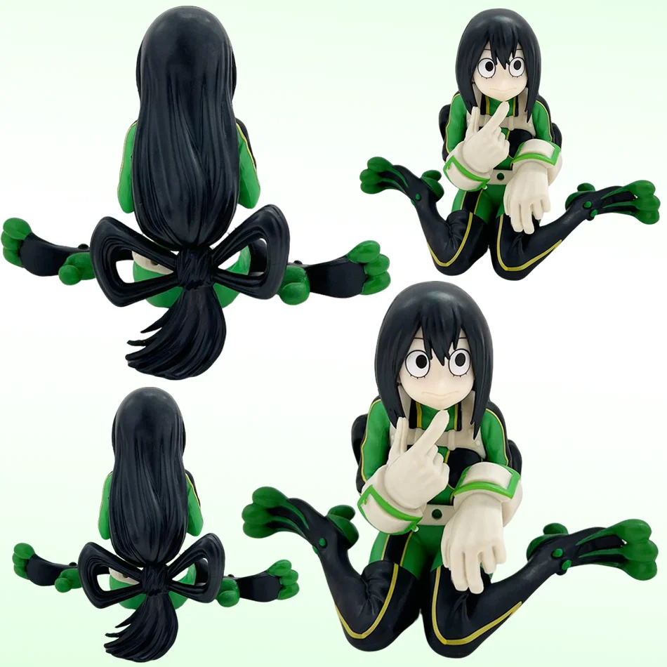 Winter New Arrival: 9cm Asui Tsuyu Seated Pose PVC Figure - Age of Heroes Series Collectible Model, Christmas Kids Toy
