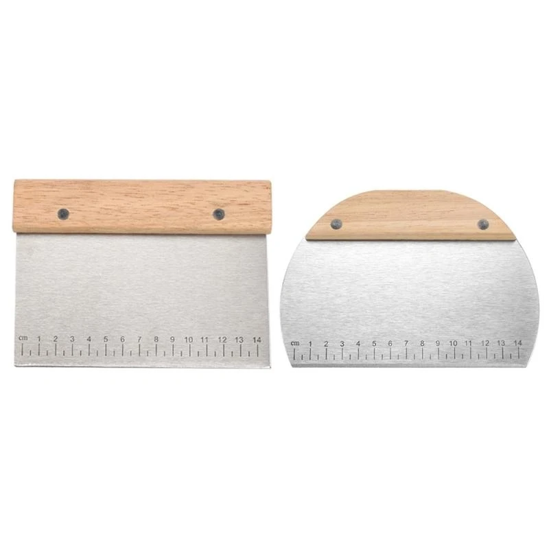 

Dough Scraper Stainless Steel Pastry Cutter Baking Spatula Pastry Dough Scraper